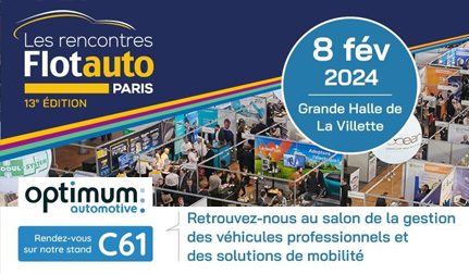 A Optimum Automotive estará presente na FLOTAUTO 2024 - PARIS
